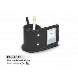 PUDT 112 Pen Holder with Clock